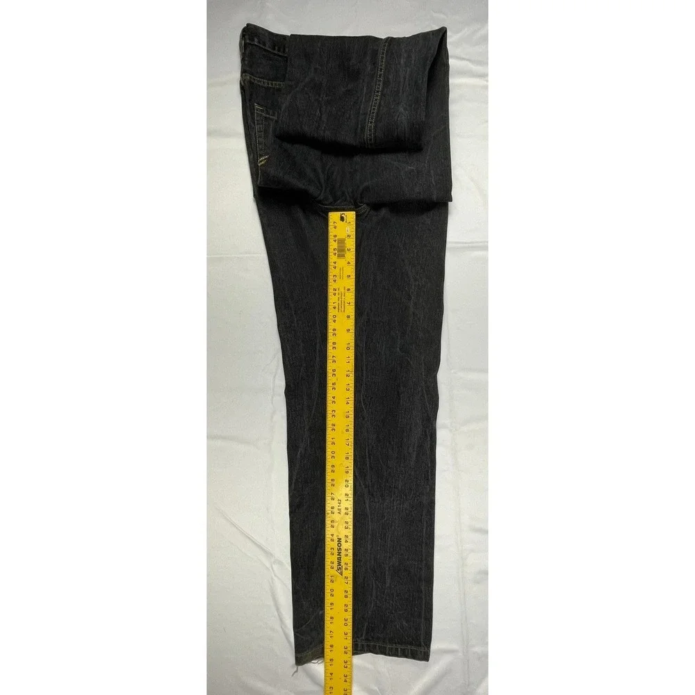 VINTAGE ZEEP MENS JEANS 38X32 DARK WASH STRAIGHT LEG THAILAND DENIM PANTS